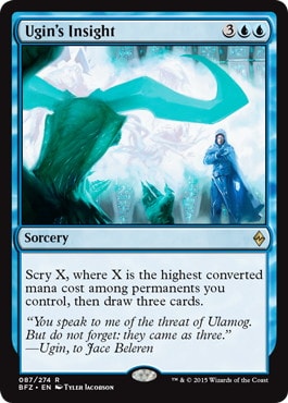 【ENG】《ウギンの洞察力/Ugin's Insight》[BFZ]