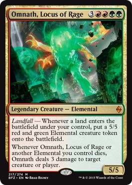 【ENG】《怒りの座、オムナス/Omnath, Locus of Rage》[BFZ]