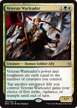【ENG】《古参の戦導者/Veteran Warleader》[BFZ]