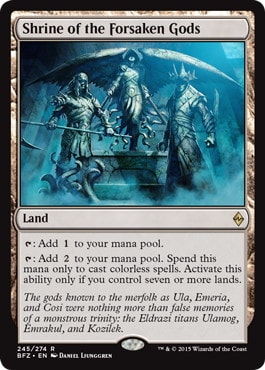 【ENG】【Foil】《見捨てられた神々の神殿/Shrine of the Forsaken Gods》[BFZ]