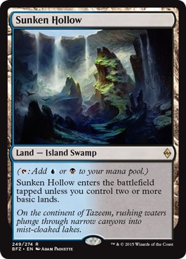【ENG】【Foil】《窪み渓谷/Sunken Hollow》[BFZ]