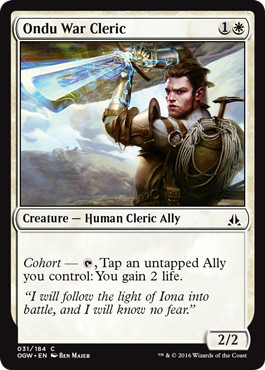 【ENG】【Foil】《オンドゥの戦僧侶/Ondu War Cleric》[OGW]