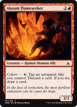 【ENG】【Foil】《アクームの炎探し/Akoum Flameseeker》[OGW]