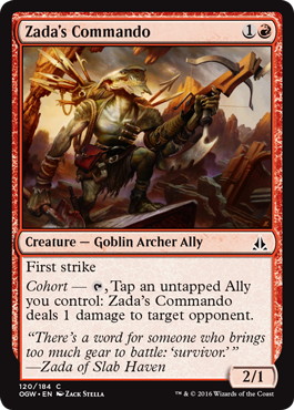 【ENG】【Foil】《ザダの猛士/Zada's Commando》[OGW]