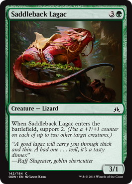 【ENG】【Foil】《鞍背ラガーク/Saddleback Lagac》[OGW]