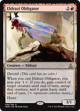 【ENG】《エルドラージの寸借者/Eldrazi Obligator》[OGW]