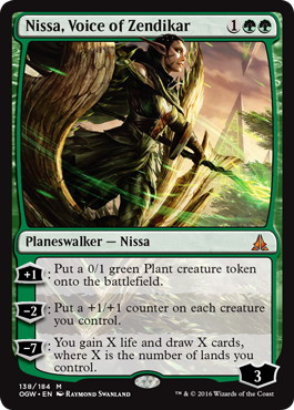 【ENG】《ゼンディカーの代弁者、ニッサ/Nissa, Voice of Zendikar》[OGW]