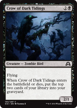 【ENG】【Foil】《闇告げカラス/Crow of Dark Tidings》[SOI]