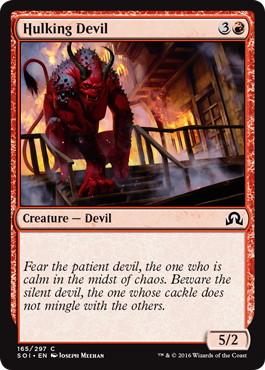 【ENG】【Foil】《巨体の悪魔/Hulking Devil》[SOI]