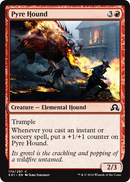【ENG】【Foil】《火の猟犬/Pyre Hound》[SOI]