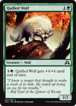 【ENG】【Foil】《針毛の狼/Quilled Wolf》[SOI]
