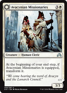【ENG】《アヴァシン教の宣教師/Avacynian Missionaries》[SOI]