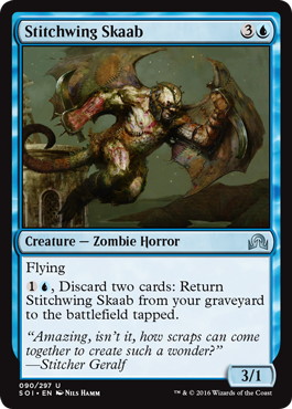 【ENG】【Foil】《縫い翼のスカーブ/Stitchwing Skaab》[SOI]