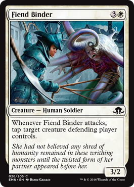 【ENG】【Foil】《悪鬼を縛る者/Fiend Binder》[EMN]