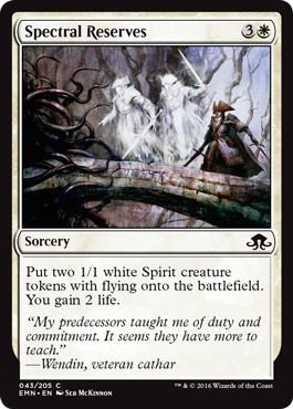 【ENG】【Foil】《霊体の予備兵/Spectral Reserves》[EMN]