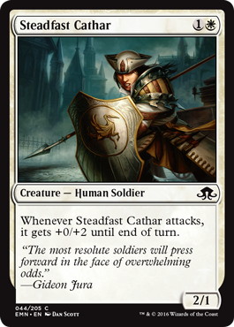 【ENG】【Foil】《不動の聖戦士/Steadfast Cathar》[EMN]