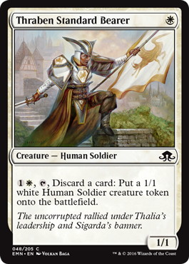 【ENG】【Foil】《スレイベンの軍旗手/Thraben Standard Bearer》[EMN]