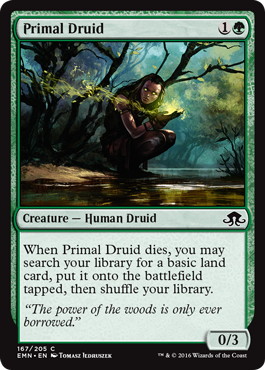 【ENG】【Foil】《原初のドルイド/Primal Druid》[EMN]