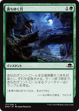 【JPN】【Foil】《満ちゆく月/Waxing Moon》[EMN]
