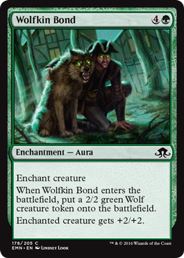 【ENG】【Foil】《狼族の絆/Wolfkin Bond》[EMN]