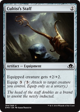 【ENG】【Foil】《信者の杖/Cultist's Staff》[EMN]