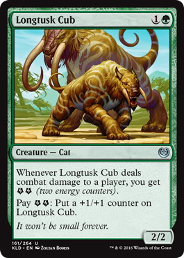 【ENG】【Foil】《牙長獣の仔/Longtusk Cub》[KLD]