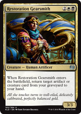 【ENG】【Foil】《機械修復職人/Restoration Gearsmith》[KLD]
