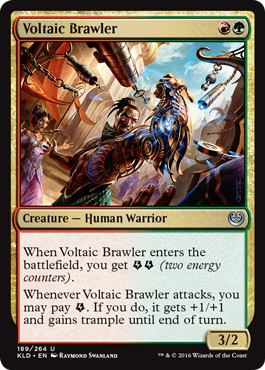 【ENG】【Foil】《通電の喧嘩屋/Voltaic Brawler》[KLD]