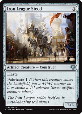 【ENG】【Foil】《鉄華会の馬/Iron League Steed》[KLD]