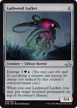 【ENG】【Foil】《絡み草の闇潜み/Lashweed Lurker》[EMN]