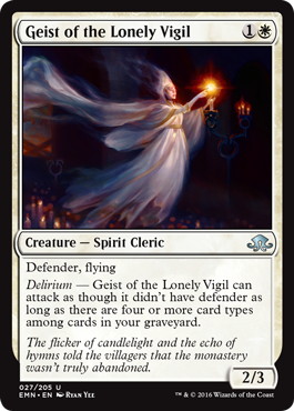 【ENG】【Foil】《孤独な夜番の霊/Geist of the Lonely Vigil》[EMN]