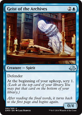 【ENG】【Foil】《書庫の霊/Geist of the Archives》[EMN]