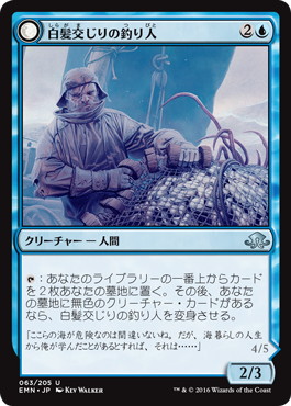 【JPN】【Foil】《白髪交じりの釣り人/Grizzled Angler》[EMN]