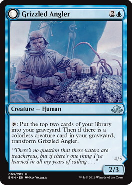 【ENG】【Foil】《白髪交じりの釣り人/Grizzled Angler》[EMN]