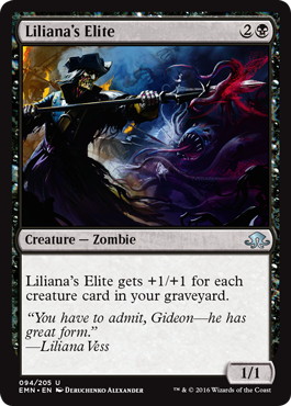 【ENG】【Foil】《リリアナの精鋭/Liliana's Elite》[EMN]