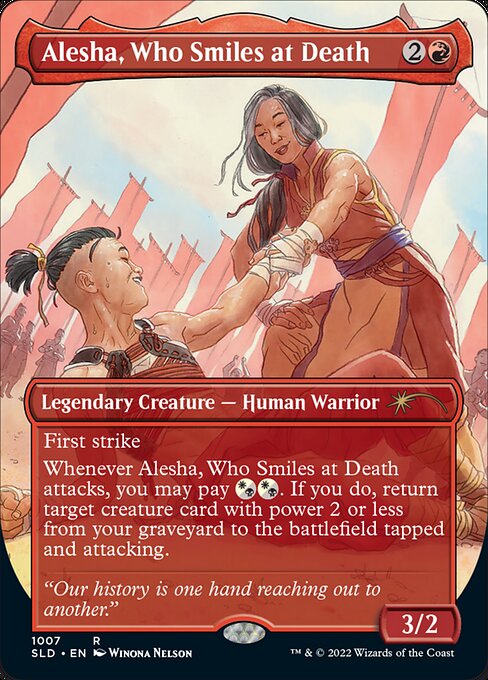 【ENG】【Foil】《死に微笑むもの、アリーシャ/Alesha, Who Smiles at Death》(1007)[Secret Lair]