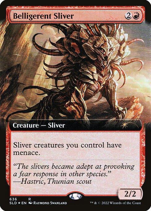 【ENG】【Foil】《好戦スリヴァー/Belligerent Sliver》(636)[Secret Lair]