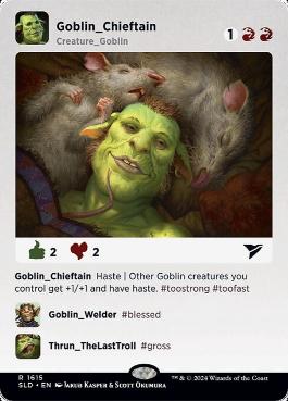 【ENG】《ゴブリンの酋長/Goblin Chieftain》(1615)[Secret Lair]