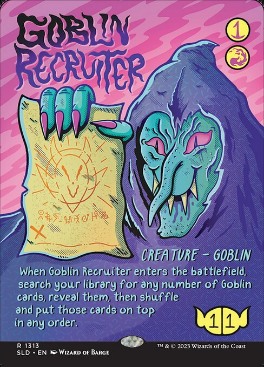 【ENG】【Foil】《ゴブリン徴募兵/Goblin Recruiter》(1313)[Secret Lair]