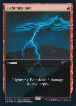【ENG】【Foil】《稲妻/Lightning Bolt》(901)[Secret Lair]