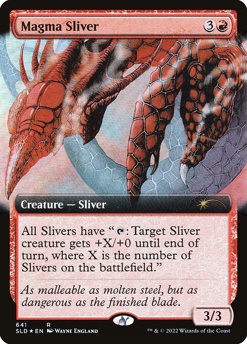 【ENG】【Foil】《溶岩スリヴァー/Magma Sliver》(641)[Secret Lair]
