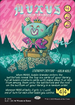 【ENG】【Foil】《上流階級のゴブリン、マクサス/Muxus, Goblin Grandee》(1314)[Secret Lair]