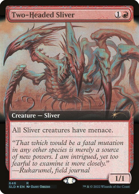 【ENG】【Foil】《双頭スリヴァー/Two-Headed Sliver》(646)[Secret Lair]