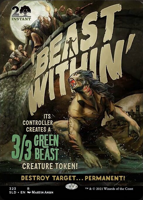 【ENG】【Foil】《内にいる獣/Beast Within》(323)[Secret Lair]