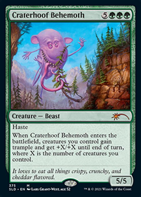 【ENG】《孔蹄のビヒモス/Craterhoof Behemoth》(375)[Secret Lair]