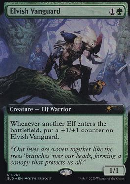 【ENG】【Foil】《エルフの先兵/Elvish Vanguard》(762)[Secret Lair]