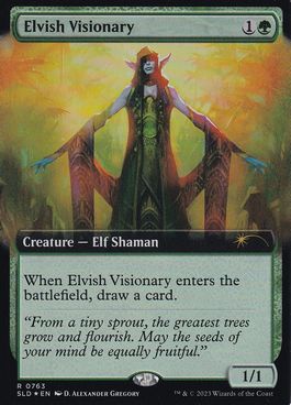 【ENG】【Foil】《エルフの幻想家/Elvish Visionary》(763)[Secret Lair]