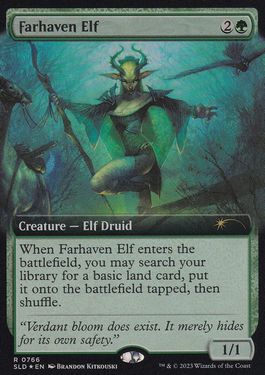 【ENG】【Foil】《彼方地のエルフ/Farhaven Elf》(766)[Secret Lair]