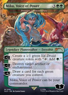 【ENG】【Foil】《ラノワールの憤激、フレイアリーズ/Freyalise, Llanowar's Fury》(1598)[Secret Lair]