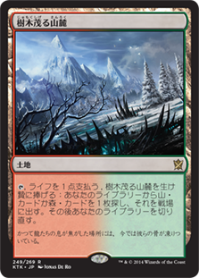 【JPN】【Foil】《樹木茂る山麓/Wooded Foothills》[KTK]
